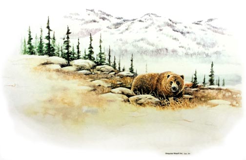 Grizzly Watercolor